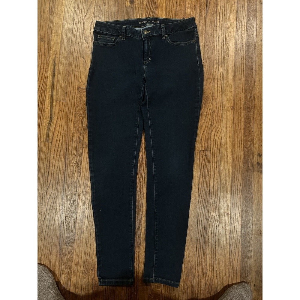 Michael Kors Izzy Skinny Ankle Jeans Denim Dark Rinse- Women's Size 4